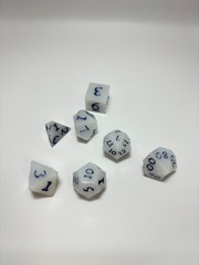 White Color set of 7 Dice